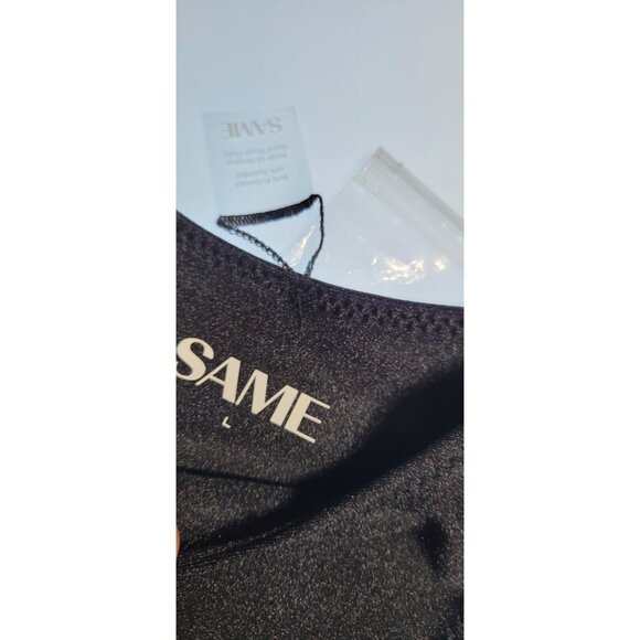 SAME Los Angeles Bottom Swim  Womens Solid 90s Size L Black - Picture 3 of 8